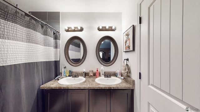 bathroom with vanity