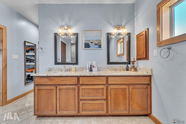 bathroom featuring vanity