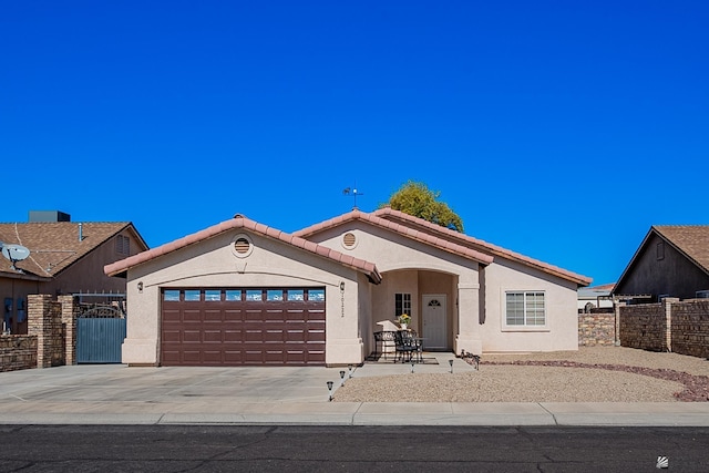 view of front of house featuring a garage