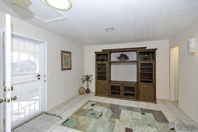 view of tiled living room