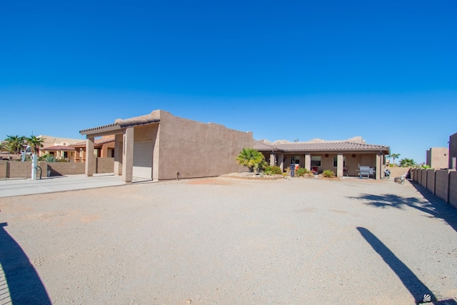 view of pueblo-style house