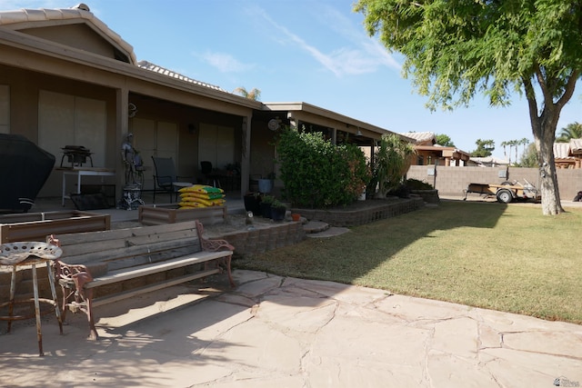 exterior space with a patio