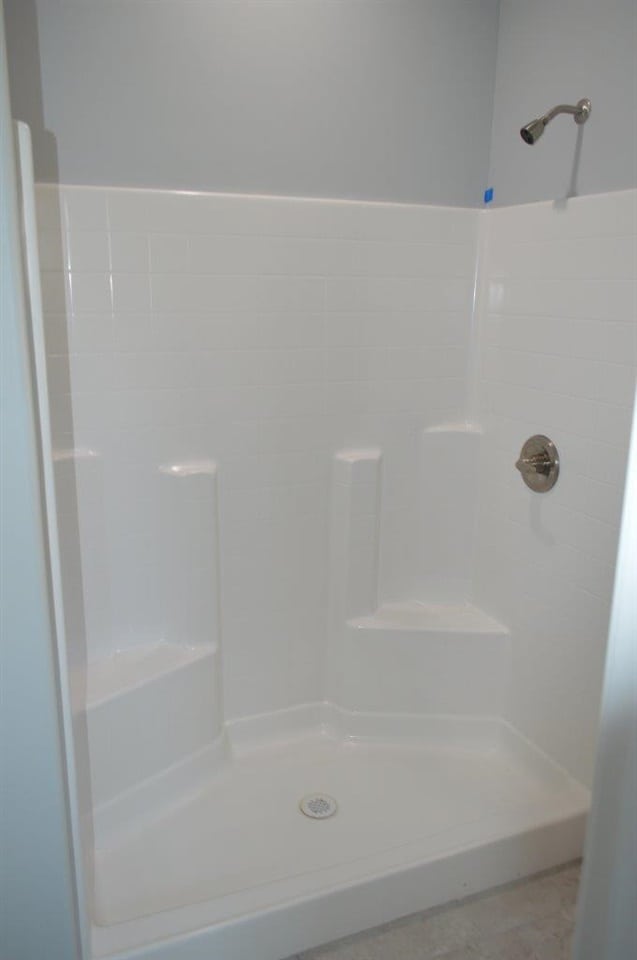 bathroom with a shower