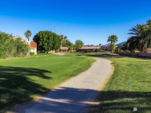 surrounding community featuring a yard