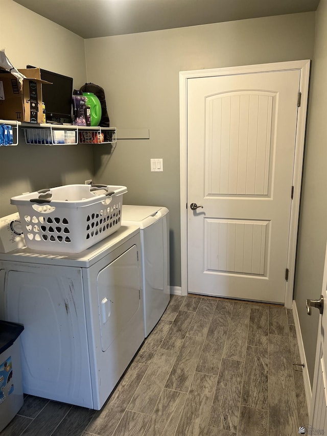 laundry room featuring washer and dryer