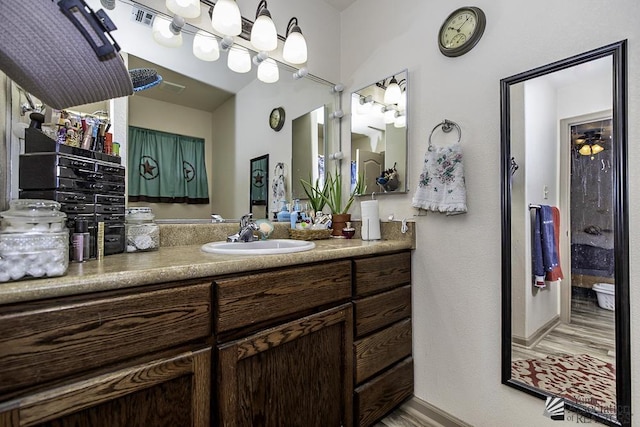 bathroom featuring vanity