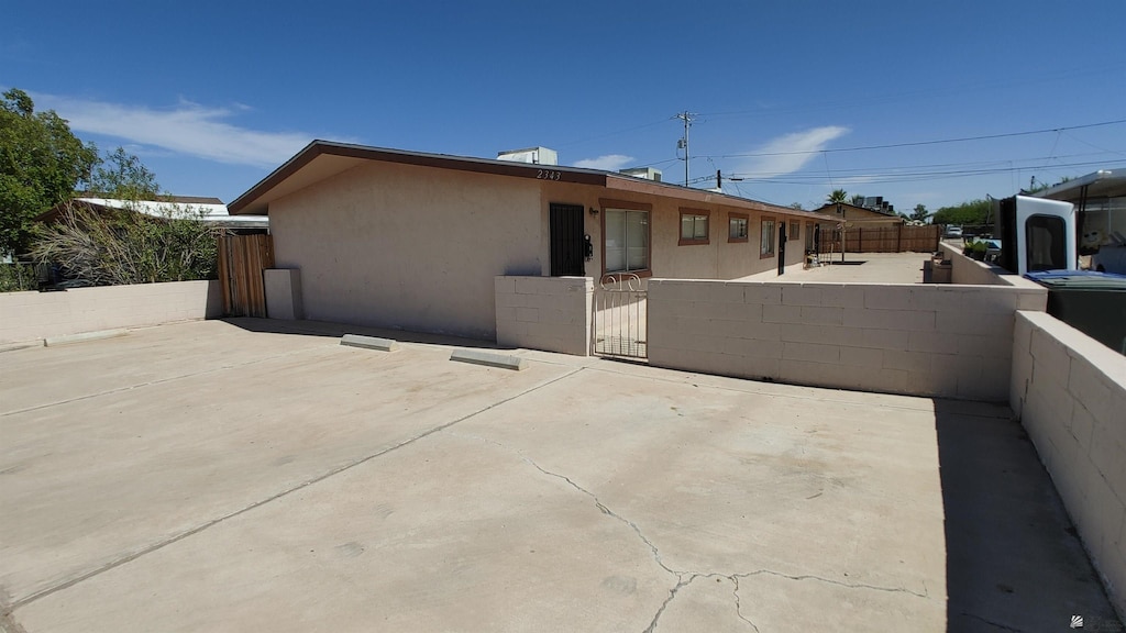 view of rear view of property