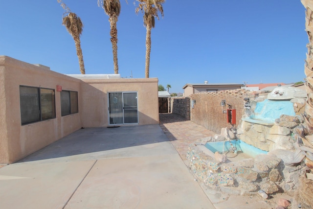 exterior space with a patio