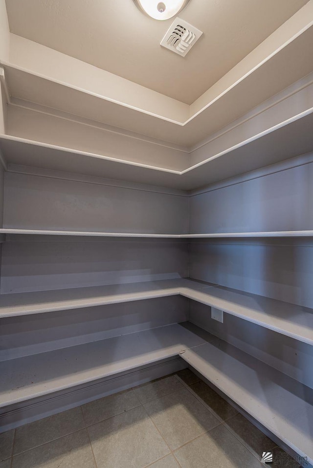 pantry featuring a sauna and visible vents