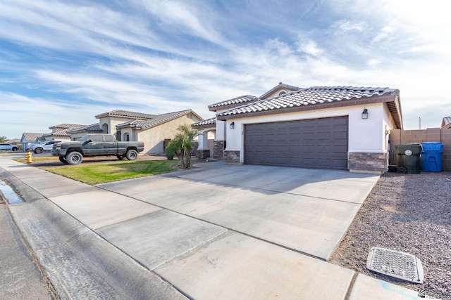 view of front of home featuring a garage