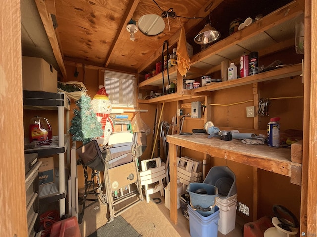 view of storage