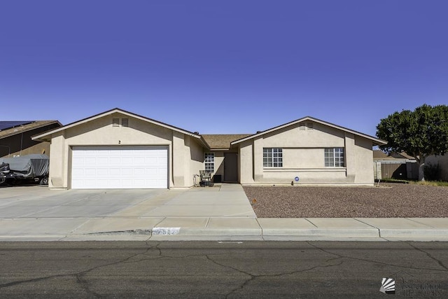 ranch-style house with a garage