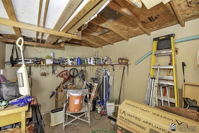 view of storage room