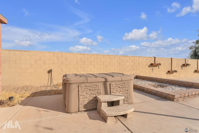 view of patio featuring area for grilling