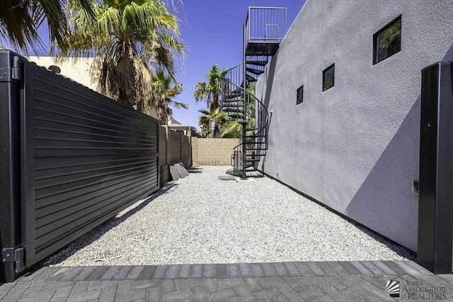 view of home's exterior with a patio