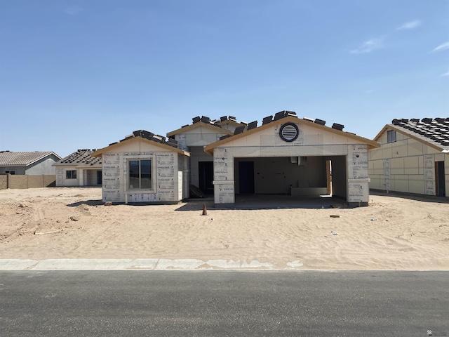 view of property under construction