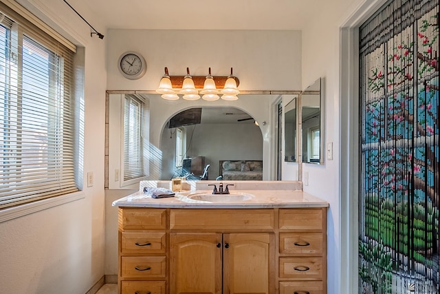 bathroom with vanity