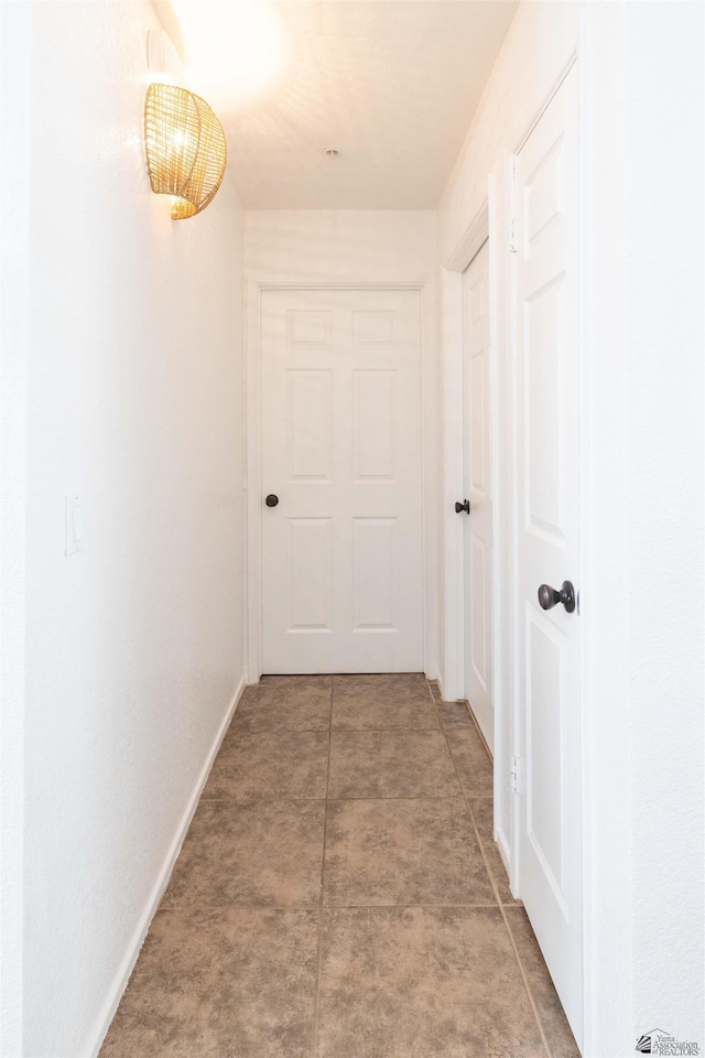 hallway with baseboards