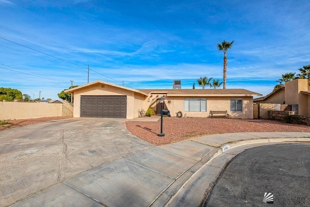 ranch-style house with a garage