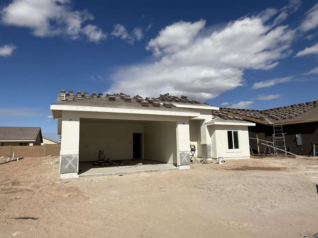 view of rear view of property