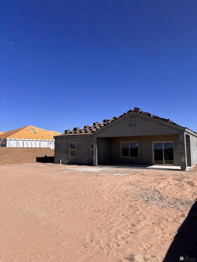 view of rear view of property