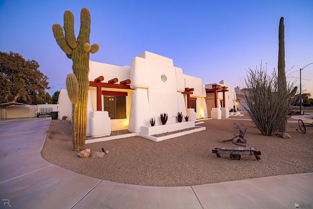 exterior space with a patio