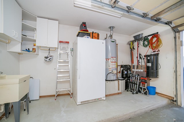 interior space with water heater