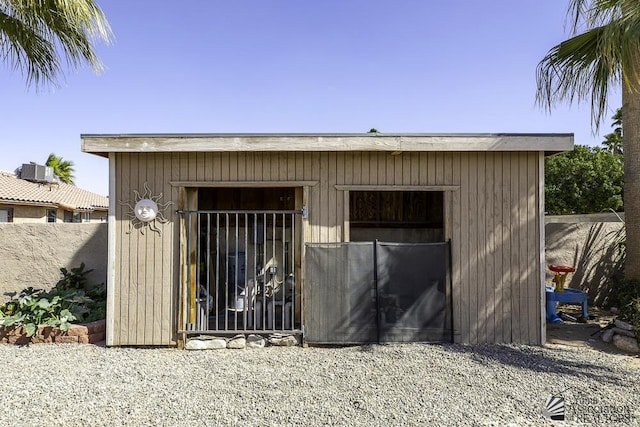 view of outbuilding featuring an outdoor structure