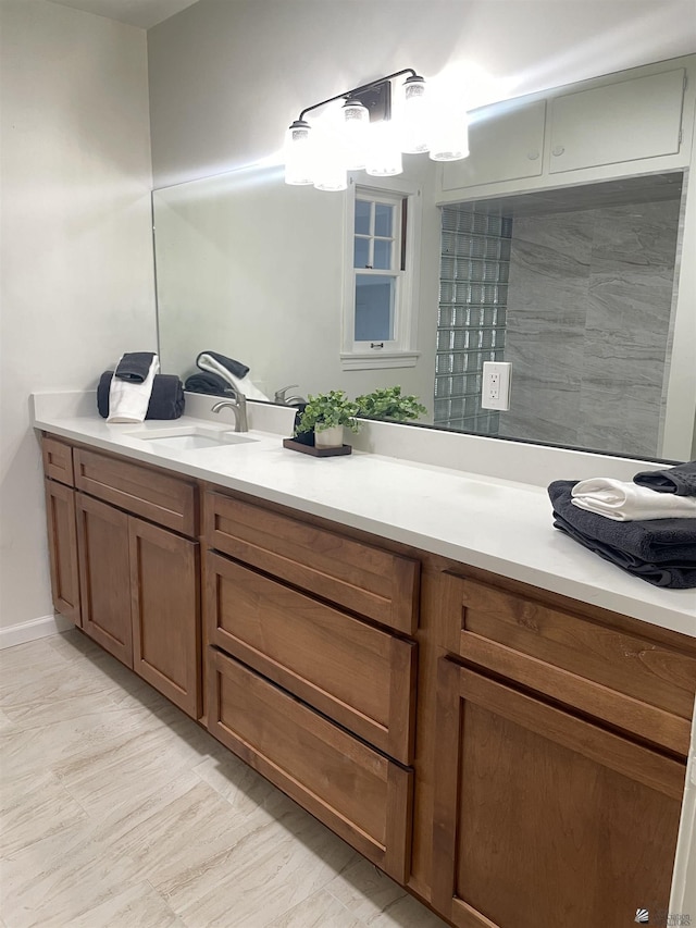 bathroom with vanity