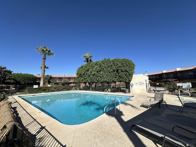 view of pool with a patio