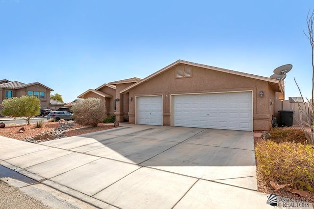 view of front facade featuring a garage