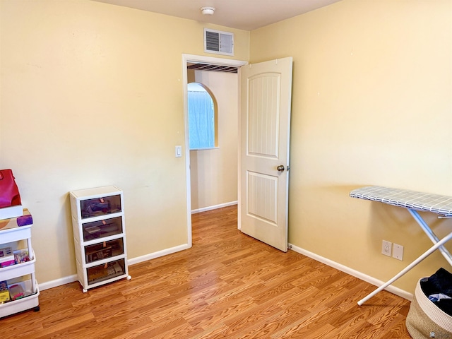 interior space featuring light hardwood / wood-style floors