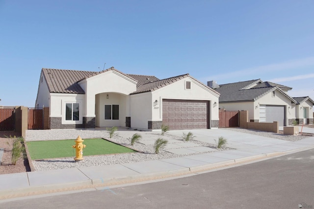 view of front of house featuring a garage