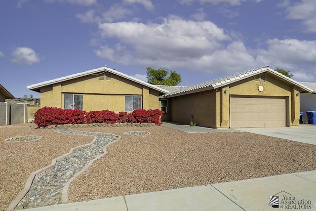 ranch-style house with a garage