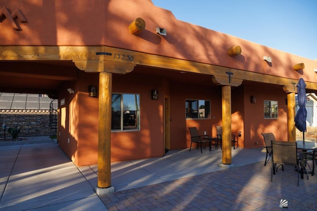 view of horse barn