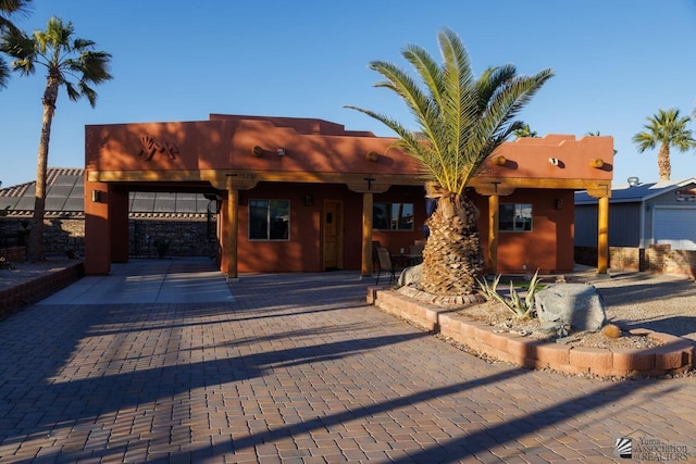 view of pueblo-style house