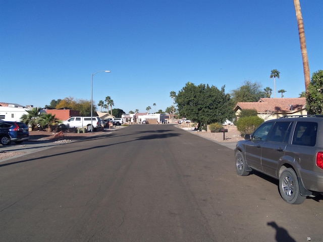 view of road featuring street lighting