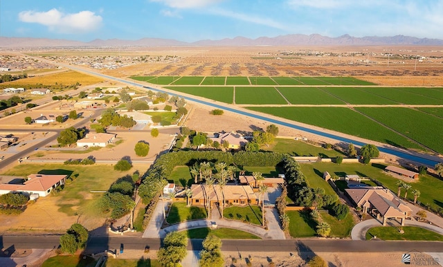 aerial view featuring a mountain view