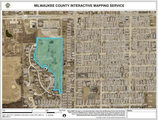 7300 S Delaine Dr, Oak Creek WI, 53154 land for sale