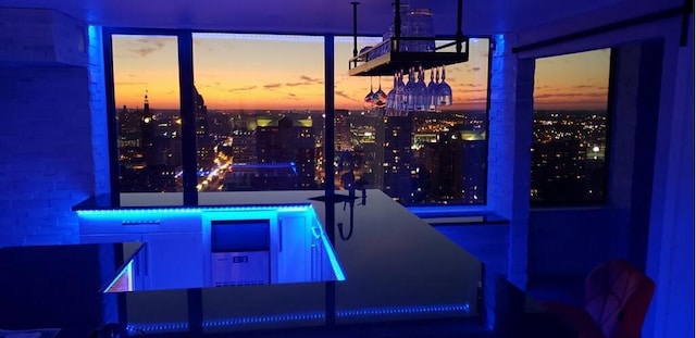 bar featuring white cabinetry