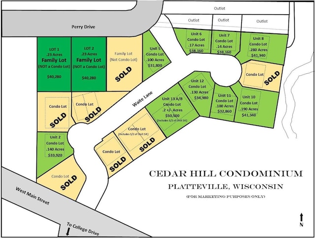 LOTS1AND2 Perry Dr, Platteville WI, 53818 land for sale