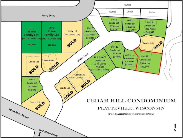 UNIT10 Waite Ln, Platteville WI, 53818 land for sale