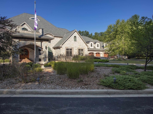 view of french country style house