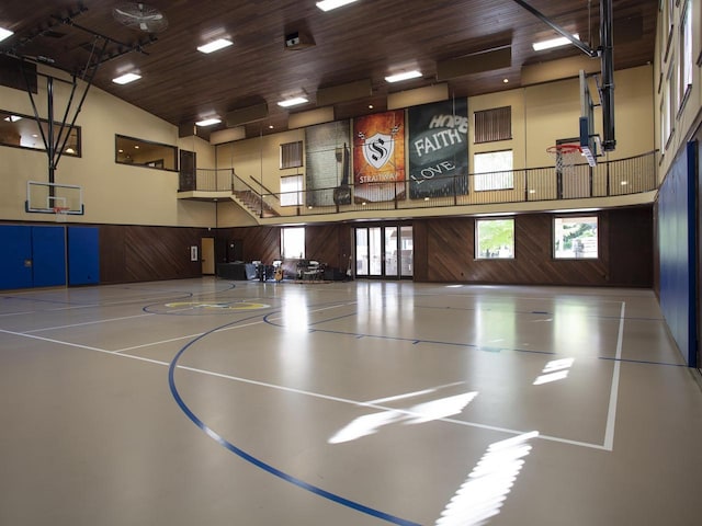 view of sport court