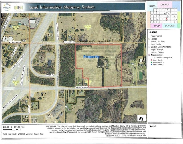 1066 Maple Ridge Rd, Mosinee WI, 54455 land for sale