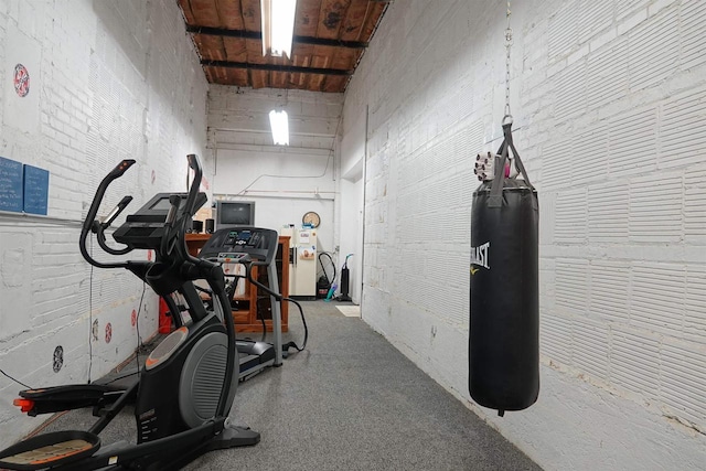 view of workout area