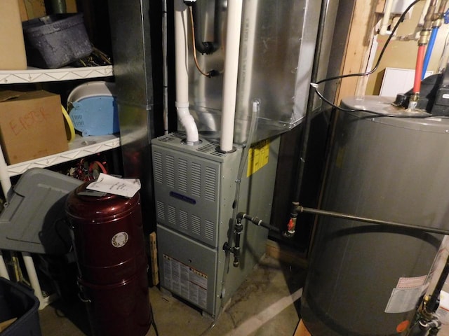 utility room with heating utilities