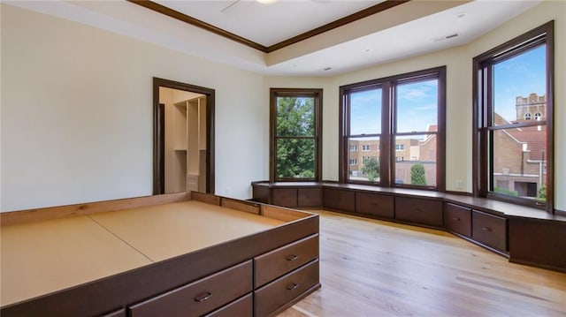 interior space with light hardwood / wood-style floors and billiards