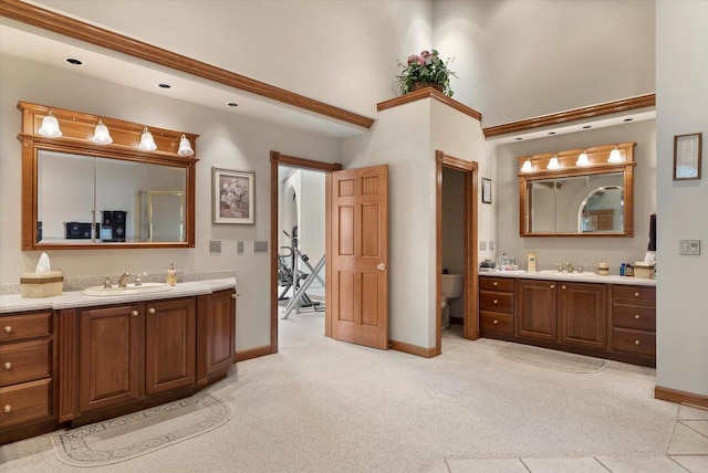 bathroom with vanity