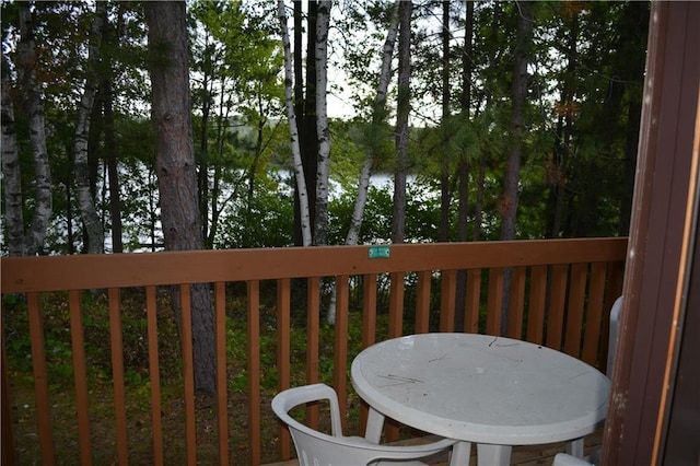 view of balcony